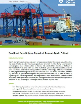 Event Summary: Can Brazil Benefit from President Trump's Trade Policy?