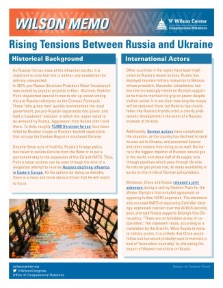 Image - Wilson Memo: Rising Tensions Between Russia and Ukraine