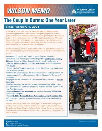 Image - Wilson Memo: The Coup in Burma: One Year Later
