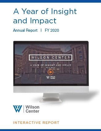 Wilson Center Annual Report FY20 Cover