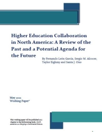 Cover - Higher Education Collaboration in North America: A Review of the Past and a Potential Agenda for the Future