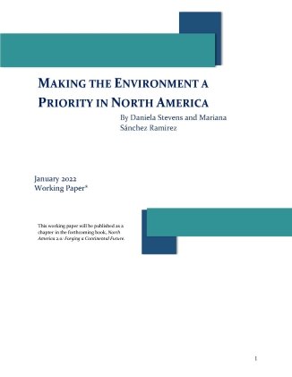 Making the Environment a Priority in North America Cover Page