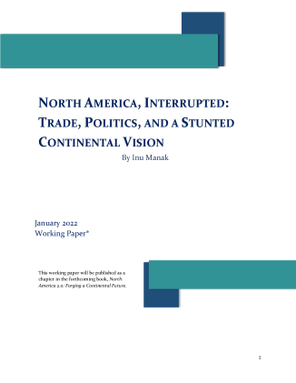 Cover page for North America, Interrupted