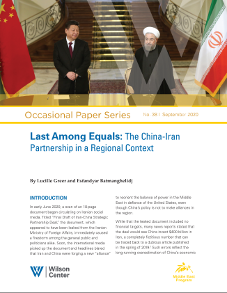 Occasional Paper No 38, September 2020
