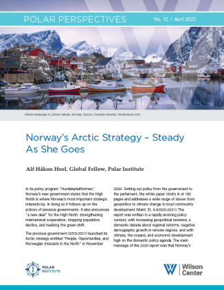 Polar Perspectives No. 12 | Norway’s Arctic Strategy – Steady As She Goes