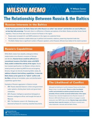 Image - Wilson Memo: The Relationship Between Russia & the Baltics