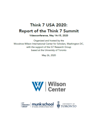 Think 7 USA 2020: Report of the Think 7 Summit Report Cover Page