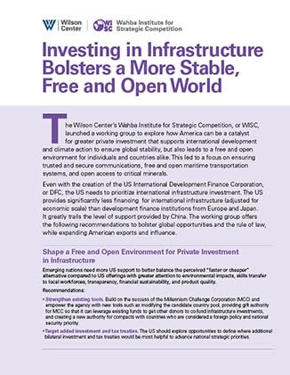 Investing in Infrastructure One Pager Cover