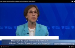 Cynthia Arnson Reaction to Vice President Pence's Speech on Latin America