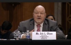 'A Regional Strategy for Democratic Governance Against Corruption in the Hemisphere': Eric Olson Testimony