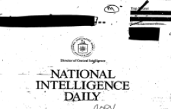 The National Intelligence Daily was the CIA’s principal form of intelligence analysis as communism fell in Eastern Europe.