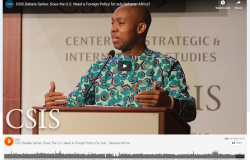 Does the U.S. Need a Foreign Policy for Sub-Saharan Africa? Watch Africa Program Director Dr. Monde Muyangwa Address this Question at the CSIS Africa Program's Inaugural Debate