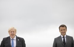 Boris Johnson and Macron