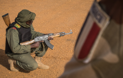 aily life of French soldiers of Barkhane military operation 