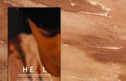 The poster of the film "Heal" which shows a close up shot of a young child.
