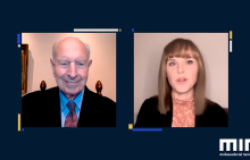 Screen shot of Thomas R. Pickering and interviewer Dr. Hanna Notte 