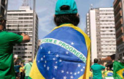 Child with Brazilian Flag