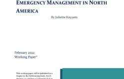 Cover page for Emergency Management in North America