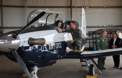 German Foreign Minister Annalena Baerbock visiting the German Air Force Tactical Training Command at the US Air Force Base in Wichita Falls