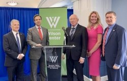 Andrew Rudman, Ambassador Moctezuma, Ambassador Salazar, Britton Mullen, and Ambassador Mark Green at the Wilson Center