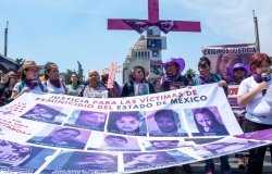 Women protest femicides in Mexico