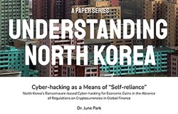An image of the cover of the report, with a picture of a North Korean city and the title of the report.
