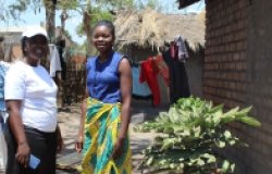 Eless Limani with WRA Malawi Dowa Chapter Secretary, Catherine Mwale. 