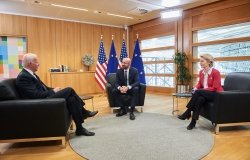 US President Biden, European Council President Michel and European Commission President von der Leyen