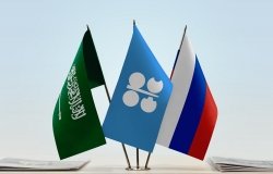 Saudi Russia OPEC Flags