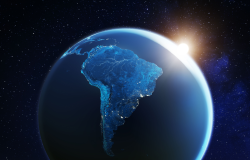 South America viewed from space