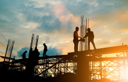 Silhouette of Building Construction