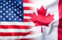 United States-Canada Flag