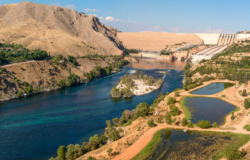 Panoramic view of the Elazig Keban Dam, Turkey