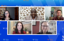 Panel of speakers at the event