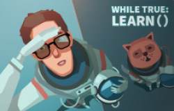 while True: learn() promotional header