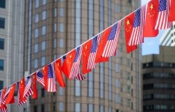 US and Chinese flags