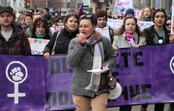 Image: March of Women's Solidarity Against Violence in Kharkiv, Ukraine