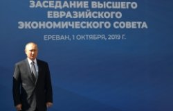 Vladimir Putin before the Supreme Eurasian Economic Council meeting in October 2019. Source: kremlin.ru