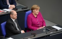 Angela Merkel and Olaf Scholz