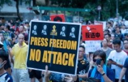 Press Freedom march in Hong Kong