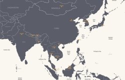 A map of the Indo-Pacific and Southeast Asia.