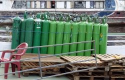 Oxygen Cylinders in Manaus - Amazon, Brazil