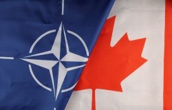 Canada and NATO Flags