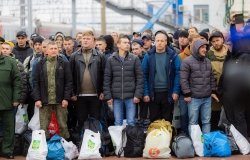 Russian conscripted men