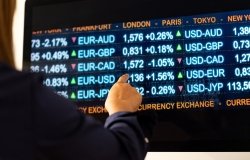 Exchange rates with CAD in middle