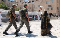 Israeli Soldiers and Muslim Woman