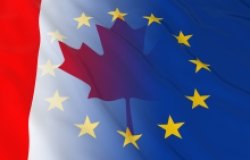 Canada and EU flags
