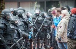 Black Lives Matter protest in downtown Portland, 2017