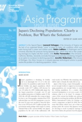 Japan's Declining Population: Clearly a Problem, But What's the Solution?
