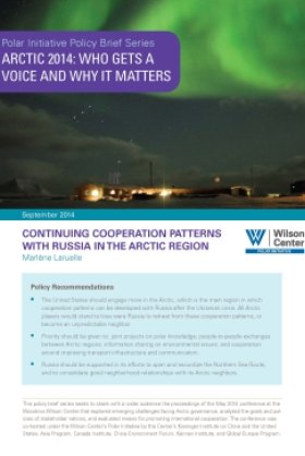 Continuing Cooperation Patterns with Russia in the Arctic Region